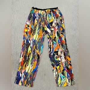 ❤️DRIES VAN NOTEN…Incredible silk pant in unique print!